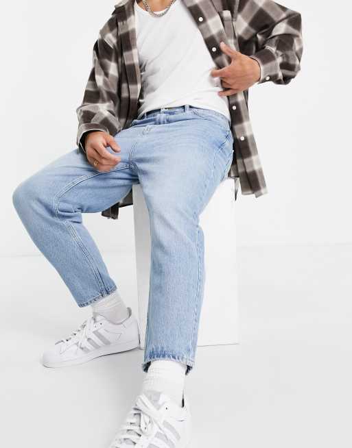 Pull&Bear relaxed jeans in light blue