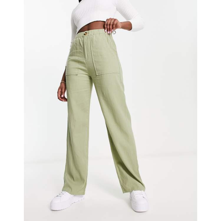 Olive pull on store pants