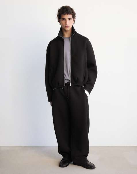 Pull&Bear relaxed set in black - view 1