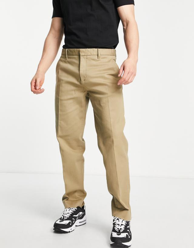 Pull&Bear - relaxed skater chino in beige