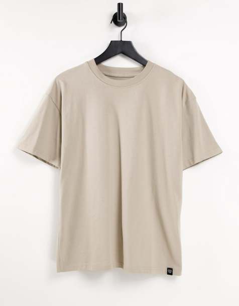 Pull&Bear relaxed t-shirt in beige - view 1
