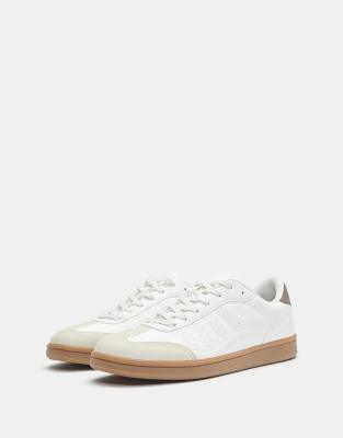 Pull & Bear - Retro-Sneaker in Weiß