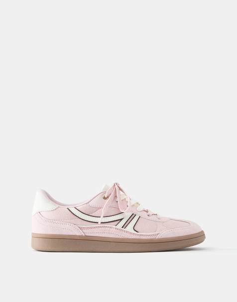 Pull&Bear retro sneakers i rosa - view 1
