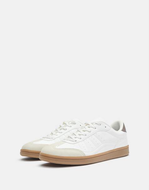 Pull&Bear - Retro sneakers in wit - view 1