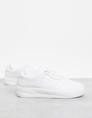 white sports sneakers