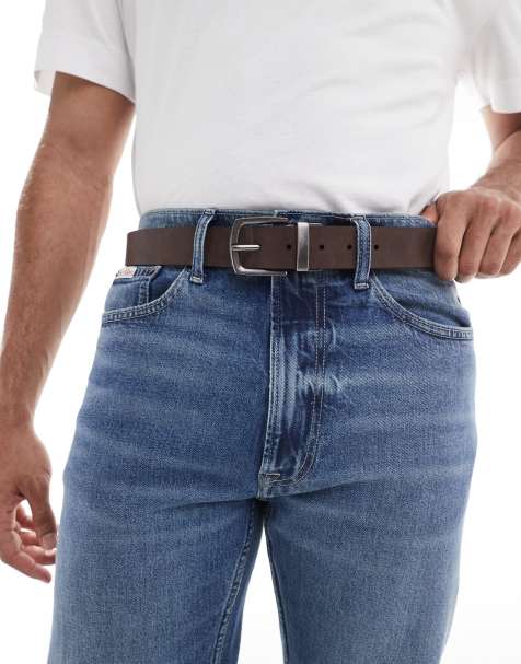 Pull&Bear reversible belt in black and brown - view 1