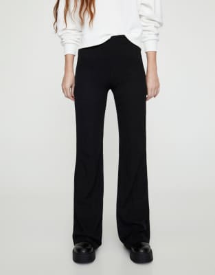 ribbed flare trouser