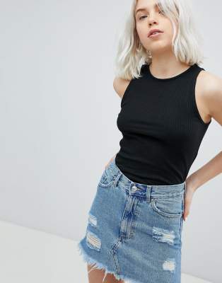 asos black tank top