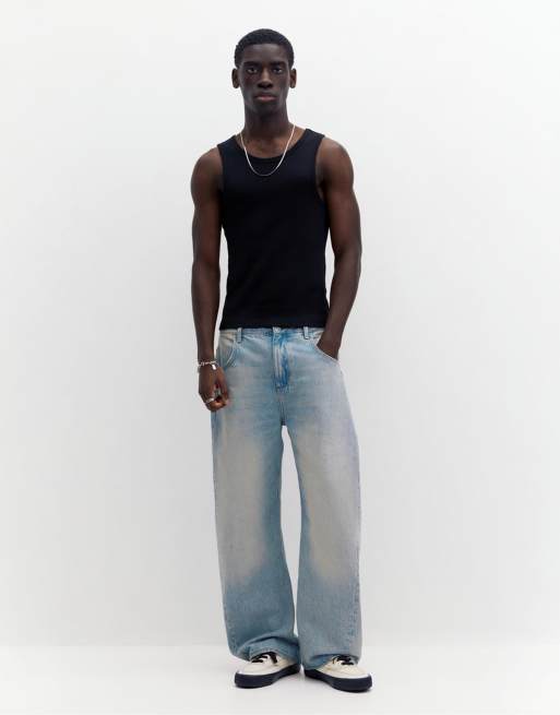 Pull&Bear - Ribstrikket sort undertrøje, 2 af 4