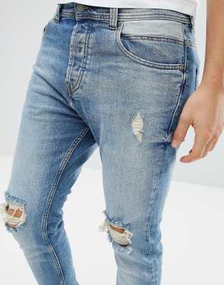 pull and bear ripped jeans mens