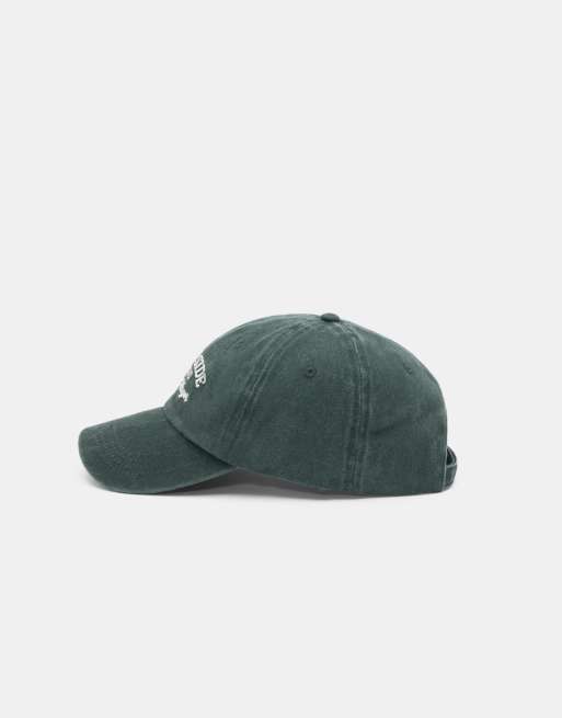 Pull&Bear - Riverside - Pet met borduursel in groen, 3 van 3