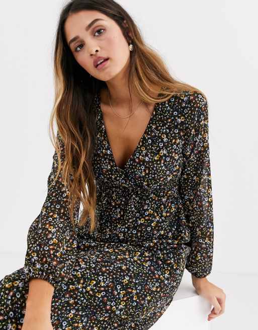 Robe longue fleurie pull and bear new arrivals