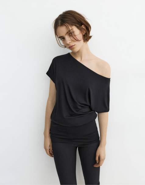 Pull&Bear - Robe asymétrique courte - Noir - view 1