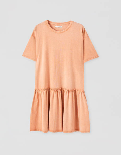 Pull&Bear Robe babydoll Corail délavé ASOS