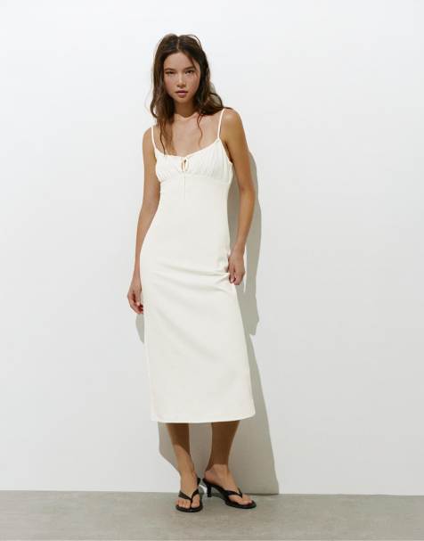 Pull&Bear - Robe champêtre à nouer - Glace - view 1