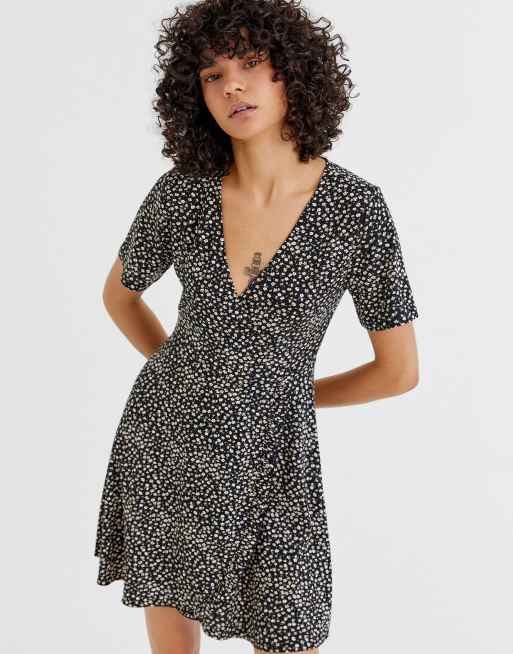 pull and bear robe fleurie