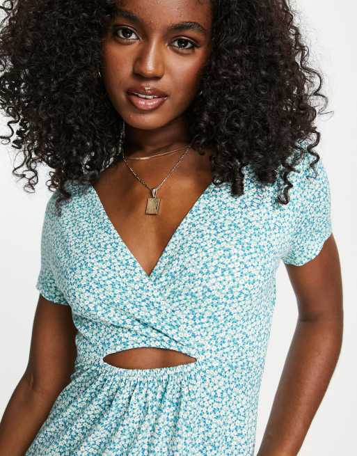 Bear Check Pull And Bear Gingham Dress Robe Midi Robe Verte Robe A Fleur  Pull And Bear Pull&Bear Robe Courte  Imprim Petites