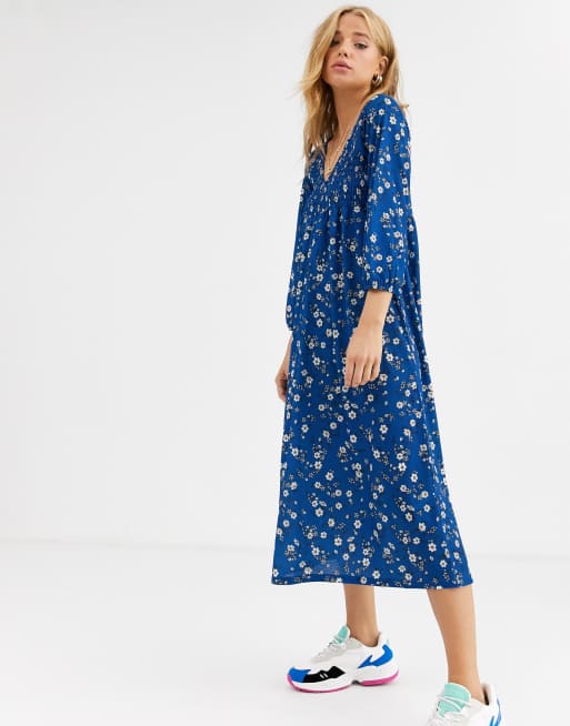 pull and bear robe fleurie