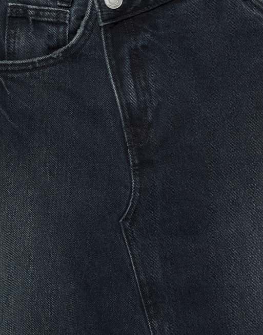 Pull&Bear Rock mit überkreuztem Bund in Blaugrün, 5 von 6