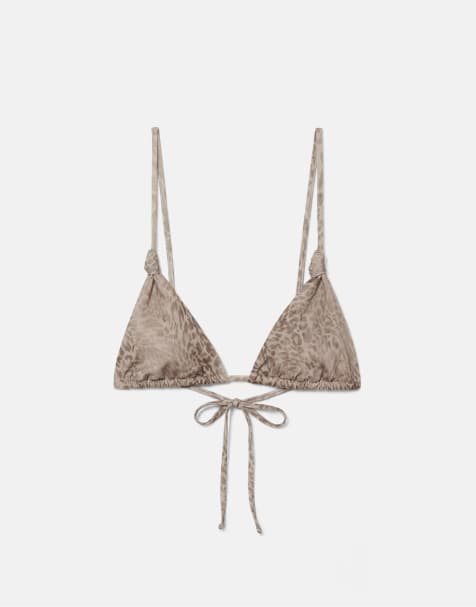 Pull&Bear – Rosa bikini med mönster - view 1