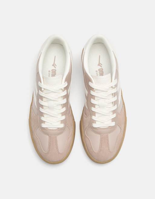 Pull&Bear – Rosa, grova sneakers i retrostil, 3 av 4
