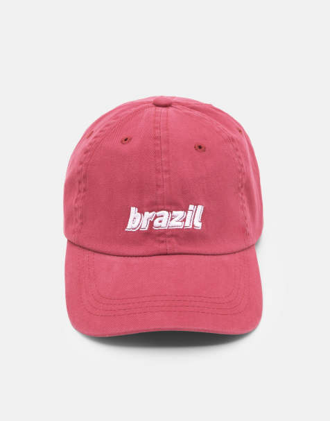 Pull&Bear - Rosa kasket med 'Brazil'-brodering - view 1