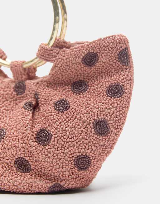 Pull&Bear – Rosa, prickig väska med paljetter, 2 av 4
