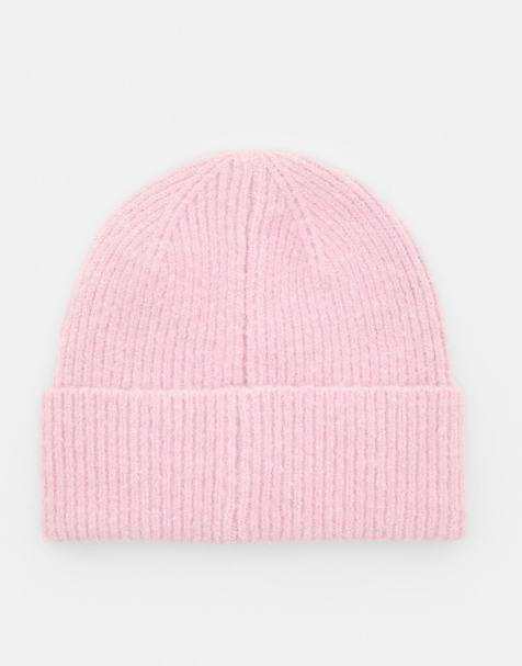 Pull&Bear – Rosa, stickad mössa - view 1