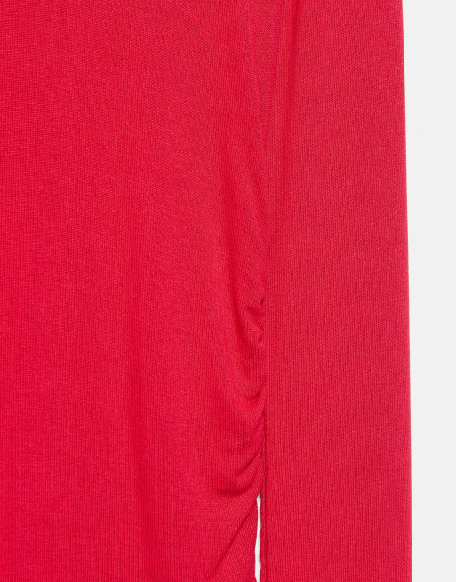 Pull&Bear rotes Oberteil mit gerafften Seiten, 6 von 7