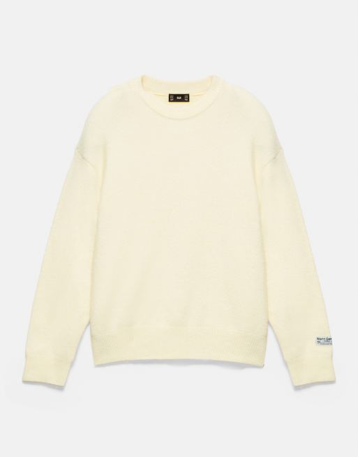 Pull&Bear Round neck jumper in yellow, 6 of 7