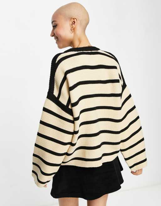 Pull and bear striped jumper clearance