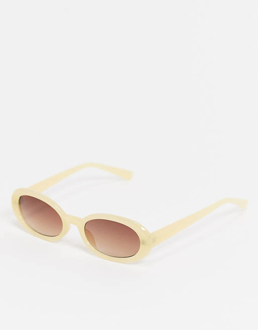 Pull&Bear round sunglasses with pink lens