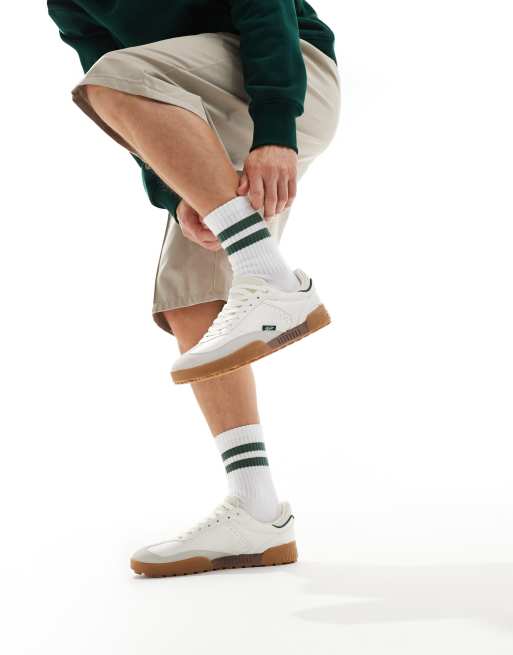 Pull&Bear rubber sole sneakers in white