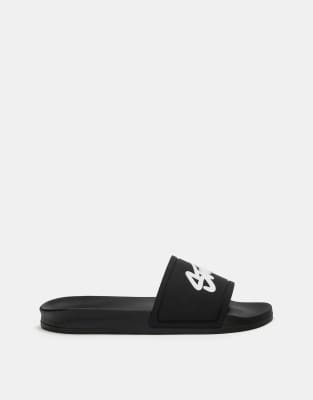Pull&Bear rubberised STWD beach sandals 