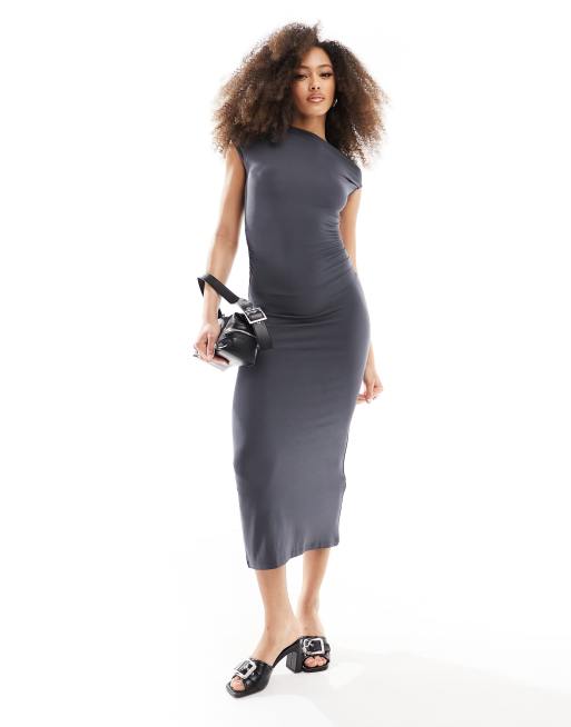 Charcoal grey shop sheath dress