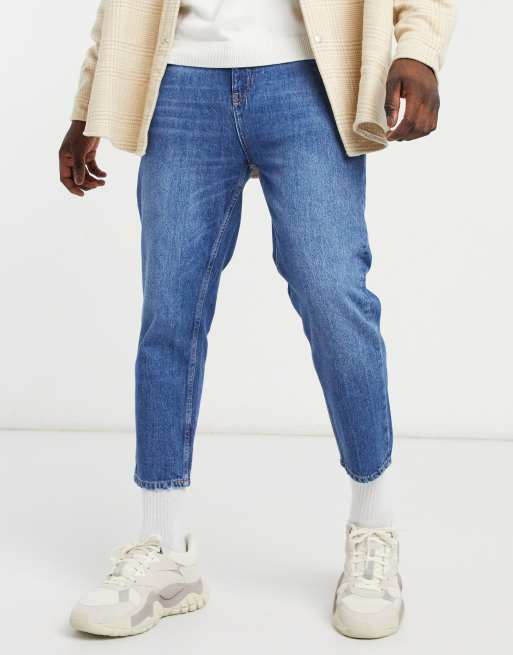 Pull&Bear - Ruimvallende jeans in blauw