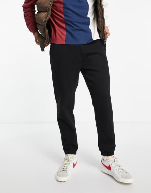 Pull&Bear - Ruimvallende joggingbroek in zwart