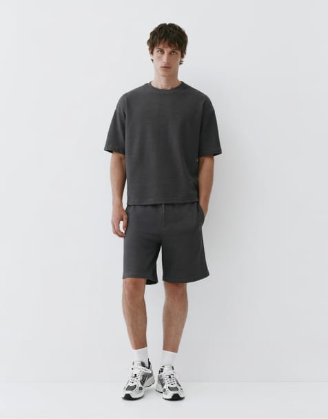Pull&Bear - Ruimvallende set in grijs - view 1