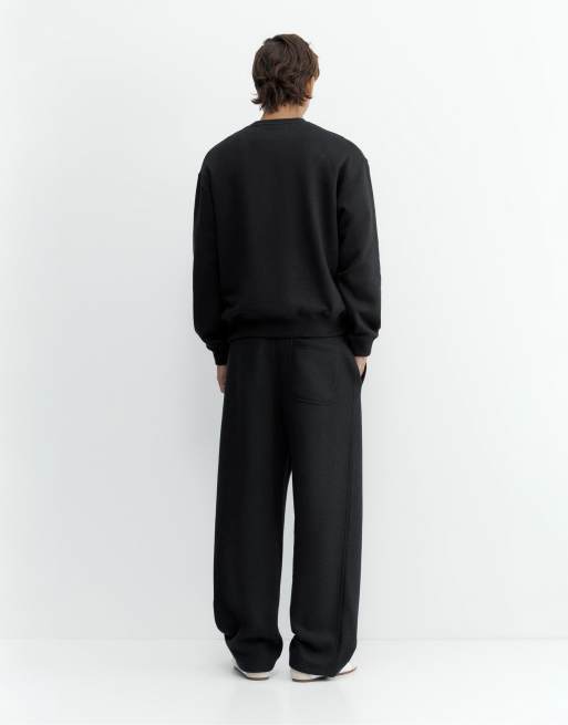 Pull&Bear ruimvallende sweatshirt in zwart, 2 van 7