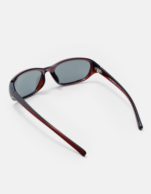 Pull&Bear runde solbriller i brun, 5 af 5