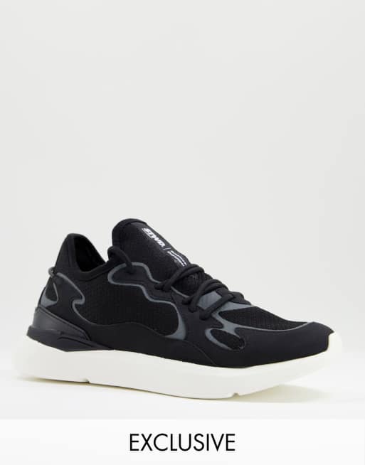 Pull&Bear runner trainer in black Exclusive at ASOS