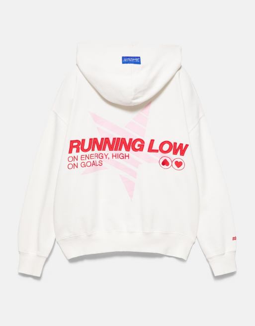 Pull&Bear Running graphic hoodie in ice, 7 of 7