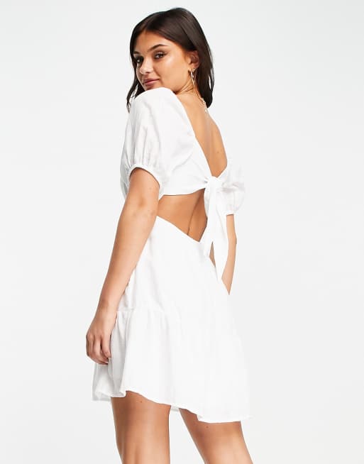 White dress hotsell pull and bear