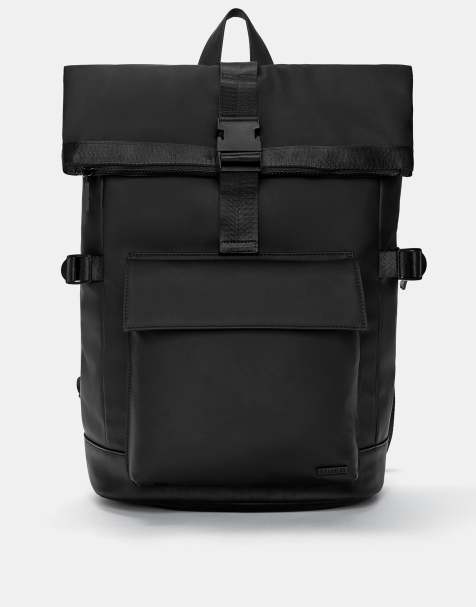 Pull&Bear - Sac à dos caoutchouté - Noir - view 1