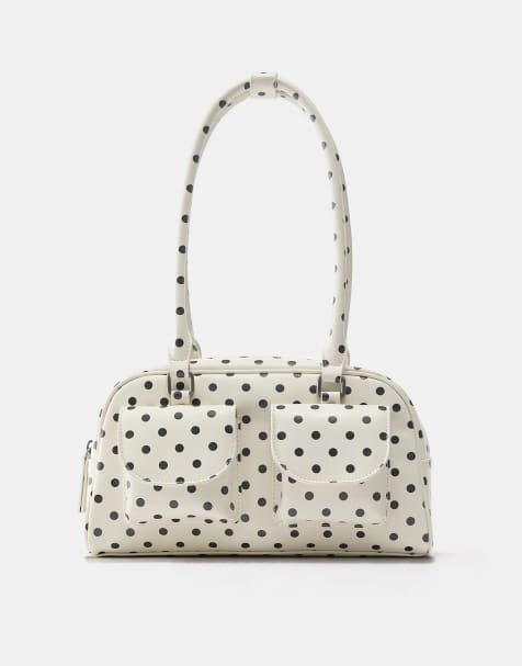 Pull&Bear - Sac à pois - Blanc - view 1