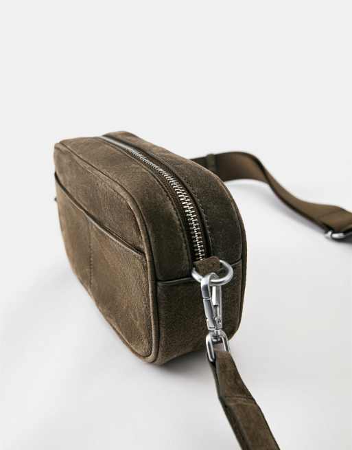 Pull&Bear sac bandoulière en cuir marron, 3 de 6