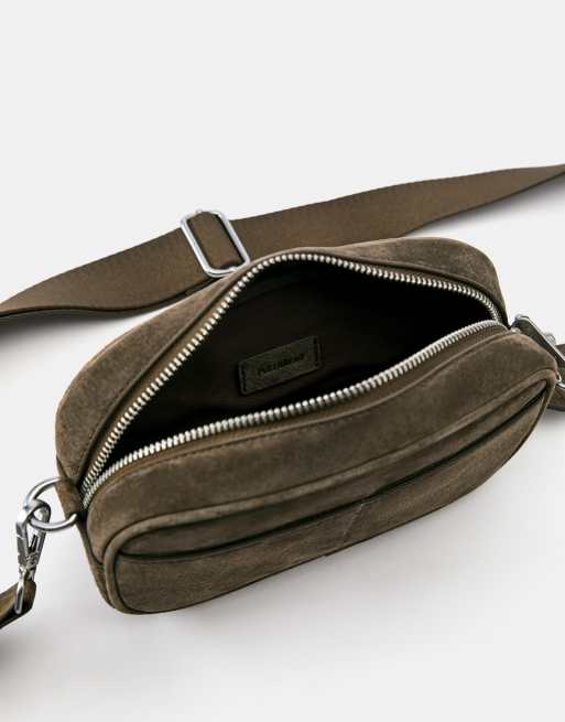 Pull&Bear sac bandoulière en cuir marron, 4 de 6