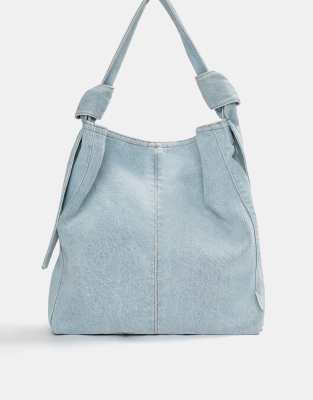 Pull & Bear - Sac cabas en denim - Bleu