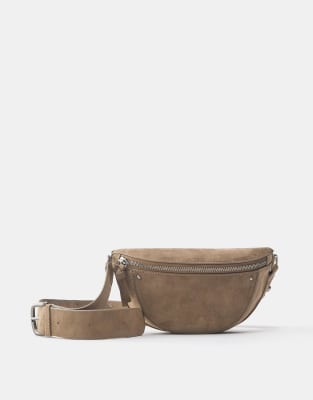 Pull & Bear - Sac ceinture clouté - Marron-Brown M