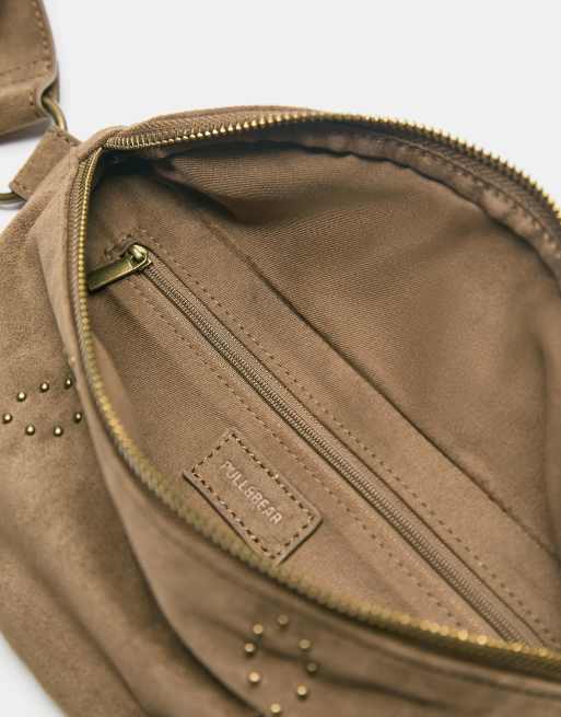 Pull&Bear - Sac ceinture clouté - Marron, 4 de 4